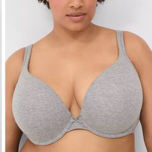 Cacique Cotton Boost Plunge Bra 40D